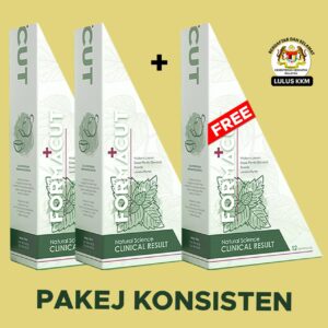 PAKEJ KONSISTEN (2kotak + 1kotak free)